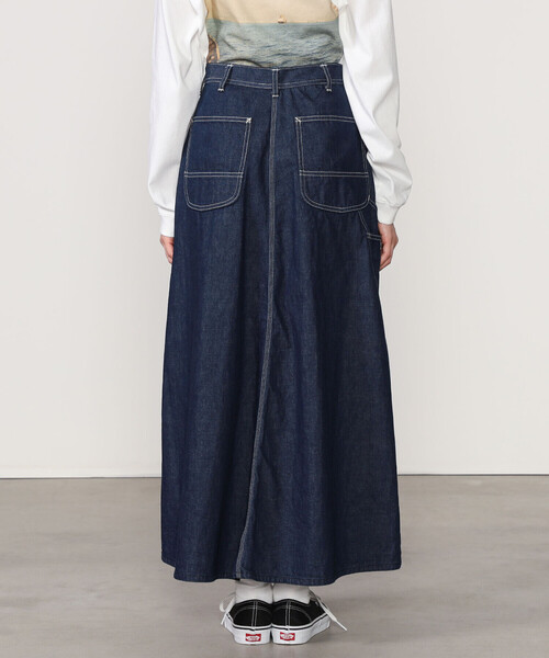 orSlow | DENIM PAINTER LONG SKIRT WOMEN（デニムスカート