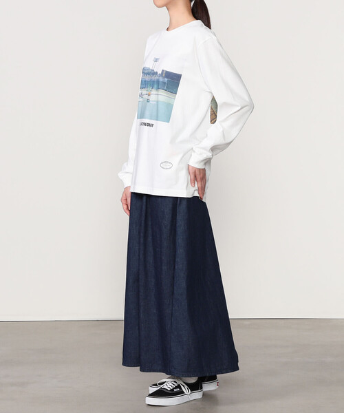 orSlow(オアスロウ)の「orSlow | DENIM PAINTER LONG SKIRT WOMEN(デニムスカート・レディース・インディゴブルー・1)」の19枚目の写真