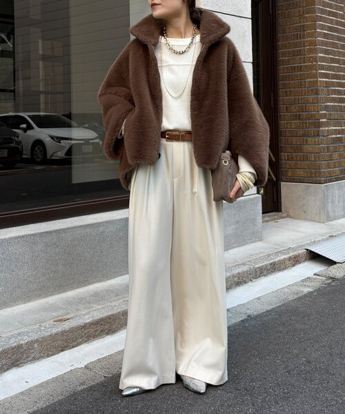 DouDou（ドゥドゥ）の「フェイクファーリバーシブルコート（その他