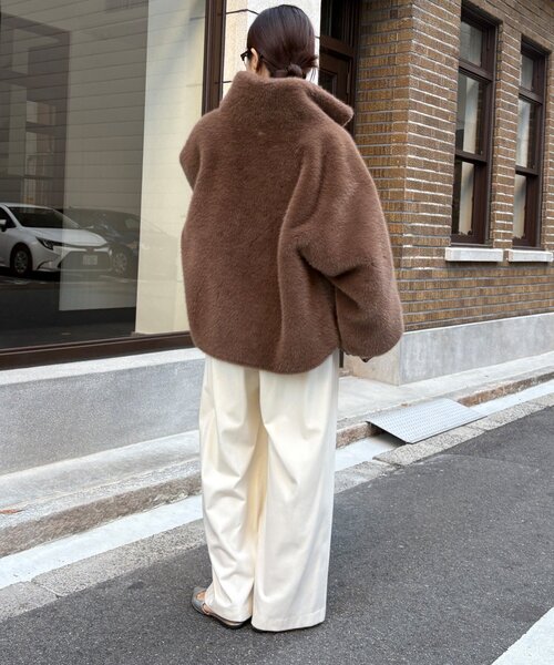 DouDouフェイクファーリバーシブルコート フェイクファーリバーシブルコート（その他アウター）｜DouDou