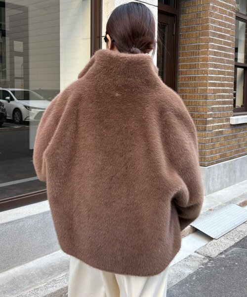 ファーコート☆リバーシブル 公式】 【新聞掲載商品】フェイクファーリバーシブルコート