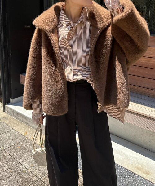 DouDou（ドゥドゥ）の「フェイクファーリバーシブルコート（その他