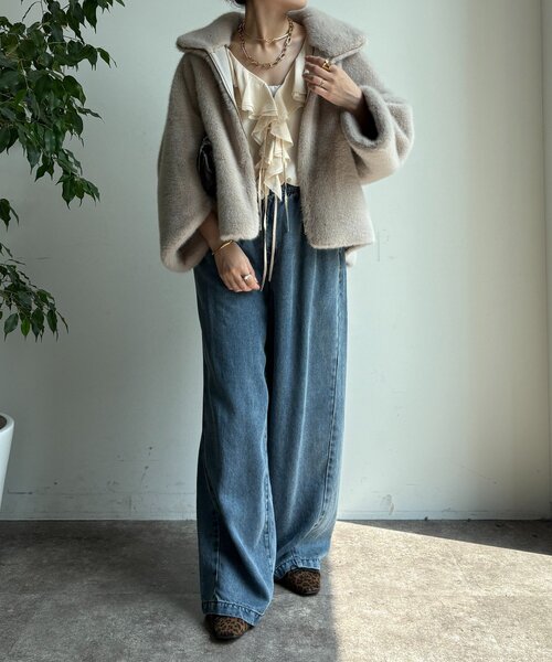 セール】フェイクファーリバーシブルコート（その他アウター）｜DouDou