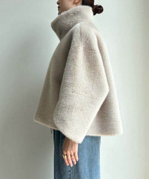 フェイクファーリバーシブルコート（その他アウター）｜DouDou