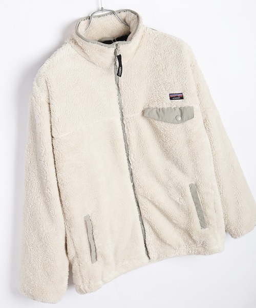 GERRY（ジェリー）の「GERRY ソフトボア ナイロン切替 スタンドカラージャケット（その他アウター・メンズ・アイボリー/ブラック/ブルー・L/M）」の9枚目の写真