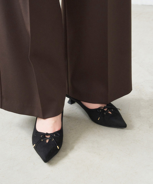 LE TALON（ルタロン）の「3.5cmレースアップパンプス（パンプス・レディース・ブラック/グレー/ボルドー・23.5cm/23cm/22.5cm/22cm/25cm/24.5cm/24cm）」の22枚目の写真