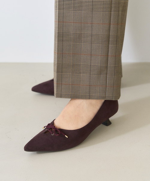 LE TALON（ルタロン）の「3.5cmレースアップパンプス（パンプス・レディース・ブラック/グレー/ボルドー・23.5cm/23cm/22.5cm/22cm/25cm/24.5cm/24cm）」の5枚目の写真