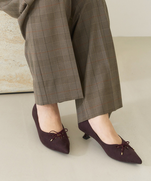 LE TALON（ルタロン）の「3.5cmレースアップパンプス（パンプス・レディース・ブラック/グレー/ボルドー・23.5cm/23cm/22.5cm/22cm/25cm/24.5cm/24cm）」の6枚目の写真