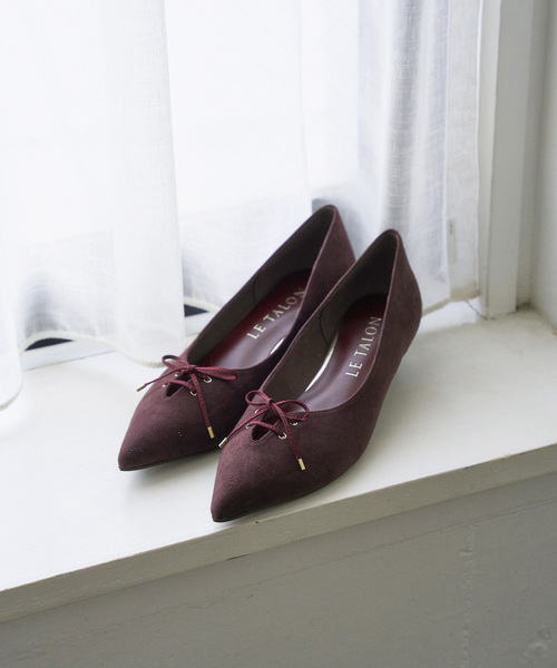 LE TALON（ルタロン）の「3.5cmレースアップパンプス（パンプス・レディース・ブラック/グレー/ボルドー・23.5cm/23cm/22.5cm/22cm/25cm/24.5cm/24cm）」の7枚目の写真