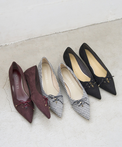 LE TALON（ルタロン）の「3.5cmレースアップパンプス（パンプス・レディース・ブラック/グレー/ボルドー・23.5cm/23cm/22.5cm/22cm/25cm/24.5cm/24cm）」の8枚目の写真