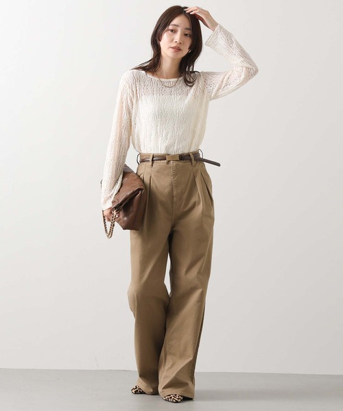 Healthy denim（ヘルシーデニム）の「ヘルシーインタックワイド（その他パンツ・レディース・ブラウン・24/25）」の11枚目の写真