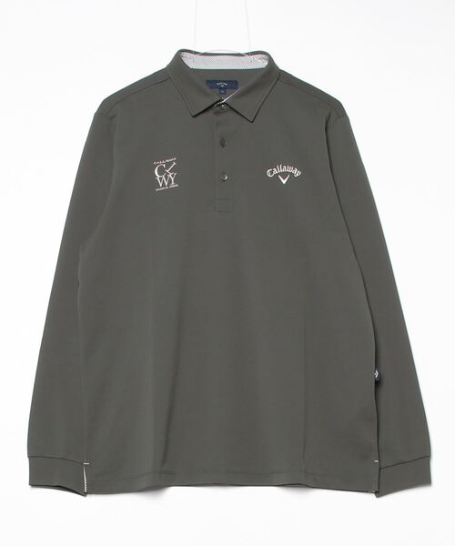 Callaway（キャロウェイ）の「キャロウェイ  オニカノコ長袖シャツ（シャツ/ブラウス・メンズ・カーキ/ネイビー/ホワイト・3L/LL/L/M）」の2枚目の写真