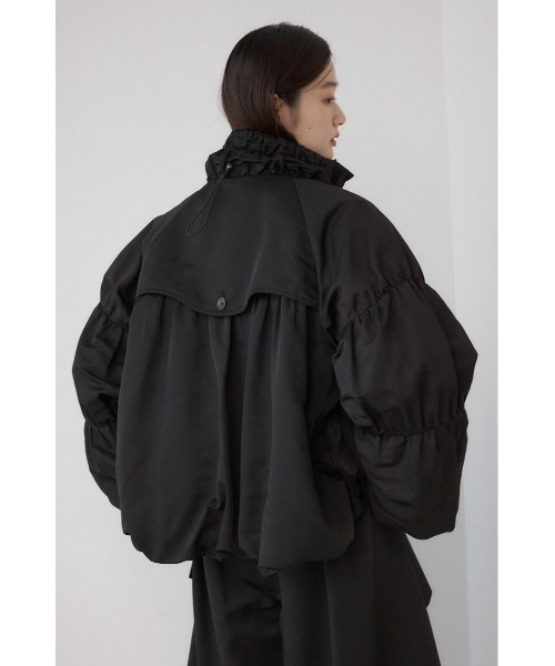 Mewl ミュール リンクルJQバルーンブルゾン　ブラック セール】【PLUS】ギャザーバルーンブルゾン（ブルゾン）｜AZUL BY