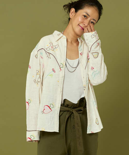 Freeda ブラウス FREAK'S STORE 「FREAK'S STORE」 「freeda」半袖ブラウス フリ