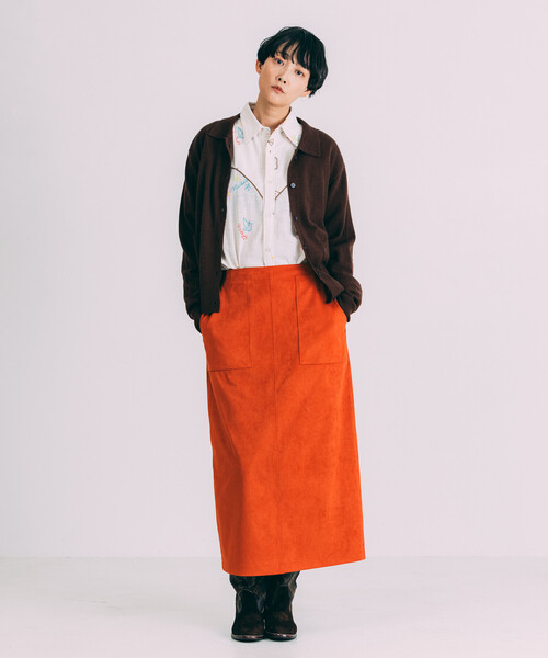 Freada（フリーダ）の「Freada/フリーダ モチーフ刺繍 柄シャツ（シャツ/ブラウス・レディース・ホワイト/スミクロ・ONE SIZE）」の9枚目の写真