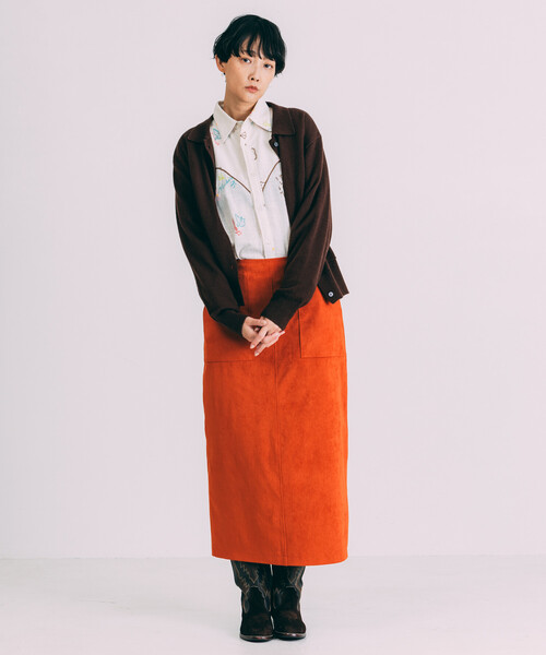 Freada（フリーダ）の「Freada/フリーダ モチーフ刺繍 柄シャツ（シャツ/ブラウス・レディース・ホワイト/スミクロ・ONE SIZE）」の11枚目の写真