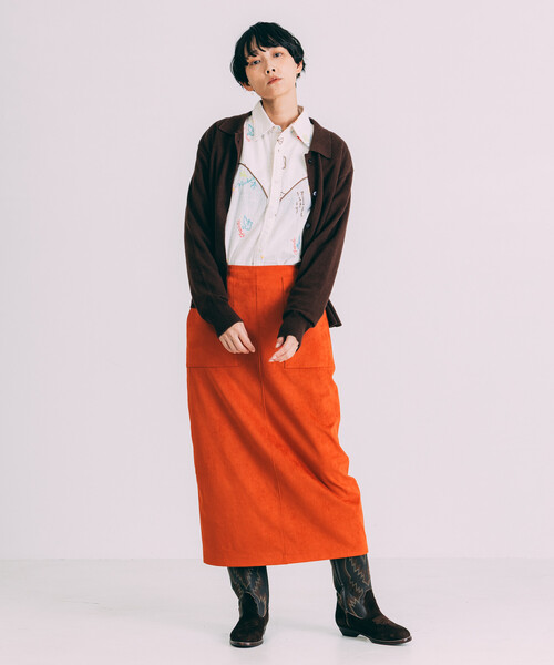 Freada（フリーダ）の「Freada/フリーダ モチーフ刺繍 柄シャツ（シャツ/ブラウス・レディース・ホワイト/スミクロ・ONE SIZE）」の13枚目の写真