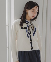 Petitjo | 小さいサイズ 綿100%クルーニットカーディガン 低身長さん・小柄女性(カーディガン/ボレロ)