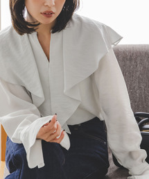 Noble | 《追加》ブライトシアーフリルブラウス(シャツ/ブラウス)