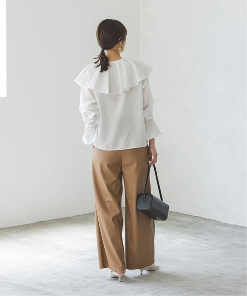 Noble(ノーブル)の「《追加》ブライトシアーフリルブラウス(シャツ/ブラウス・レディース・ホワイト/ブラック/ライトグリーン・FREE)」の20枚目の写真