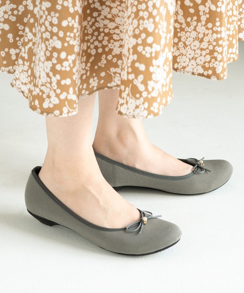 JELLY BEANS(ジェリービーンズ)の「あったか仕様◆インナーファーバレエシューズ【Made in Japan】(125-56132)JELLY BEANS(ジェリービーンズ)(バレエシューズ・レディース・ブラック/グレー/アニマル・23/22.5/24/23.5/24.5)」の14枚目の写真