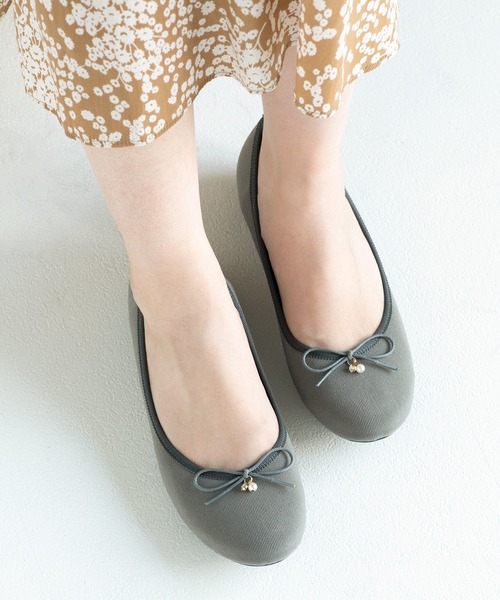 JELLY BEANS(ジェリービーンズ)の「あったか仕様◆インナーファーバレエシューズ【Made in Japan】(125-56132)JELLY BEANS(ジェリービーンズ)(バレエシューズ・レディース・ブラック/グレー/アニマル・23/22.5/24/23.5/24.5)」の15枚目の写真