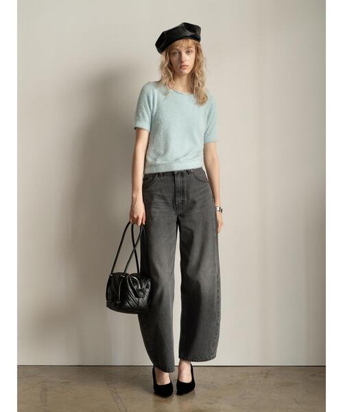 Te chichi（テチチ）の「【EDWIN別注】カーブテーパードデニム《2025Autumn catalog item》（その他パンツ・レディース・ブルー/ブラック・S/M）」の2枚目の写真