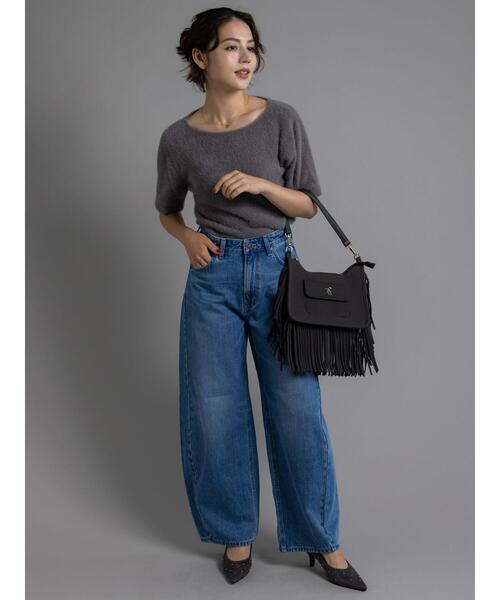 Te chichi（テチチ）の「【EDWIN別注】カーブテーパードデニム《2025Autumn catalog item》（その他パンツ・レディース・ブルー/ブラック・S/M）」の5枚目の写真