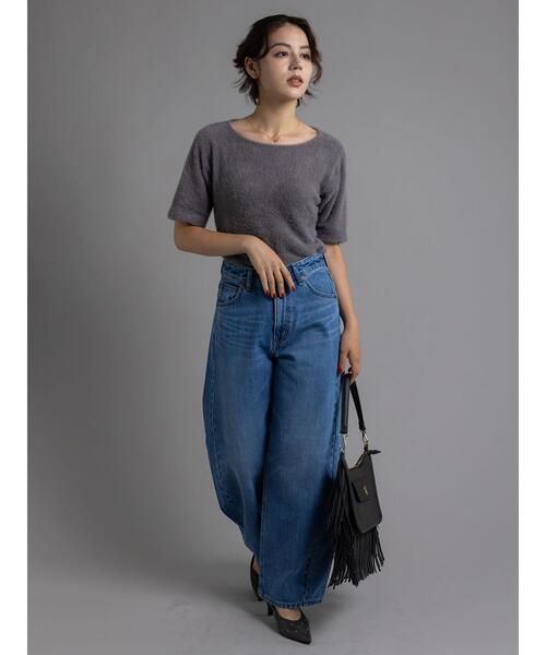 Te chichi（テチチ）の「【EDWIN別注】カーブテーパードデニム《2025Autumn catalog item》（その他パンツ・レディース・ブルー/ブラック・S/M）」の8枚目の写真