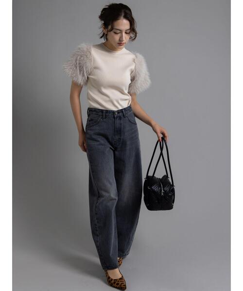 Te chichi（テチチ）の「【EDWIN別注】カーブテーパードデニム《2025Autumn catalog item》（その他パンツ・レディース・ブルー/ブラック・S/M）」の10枚目の写真