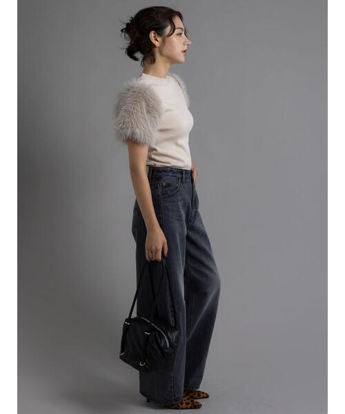 Te chichi（テチチ）の「【EDWIN別注】カーブテーパードデニム《2025Autumn catalog item》（その他パンツ・レディース・ブルー/ブラック・S/M）」の12枚目の写真