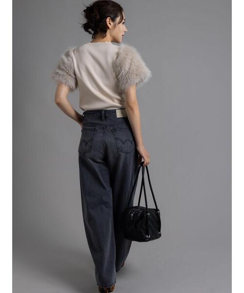 Te chichi（テチチ）の「【EDWIN別注】カーブテーパードデニム《2025Autumn catalog item》（その他パンツ・レディース・ブルー/ブラック・S/M）」の13枚目の写真