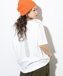 FUNALIVE（ファンアライブ）の「オーガニックコットン100%+テラヘルツ鉱石プリント+シリカ加工　ユニセックスTシャツ（Tシャツ/カットソー）」