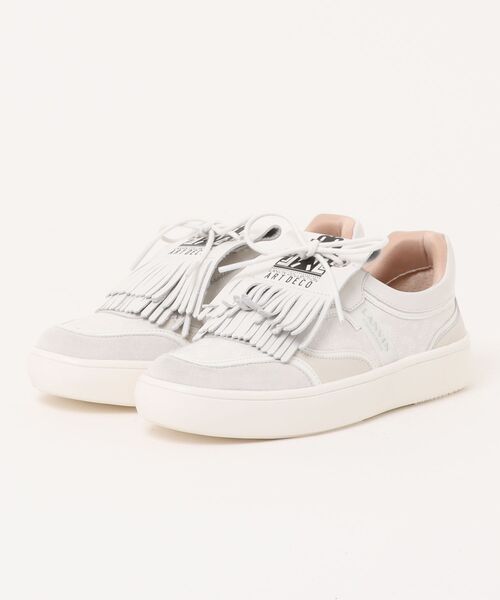 LANVIN collection(ランバン コレクション)の「【アールデコ博100周年記念モデル】2WAYフリンジスニーカー(スニーカー・レディース・ホワイト/ブラック・23.0cm/23.5cm/24.0cm/24.5cm/22.5cm)」の2枚目の写真