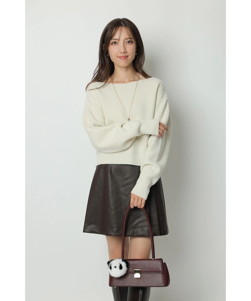 Apuweiser-riche（アプワイザーリッシェ）の「ダブルラップスカート（スカート・レディース・ブラウン/ブラック・TALL/2/1/0）」の14枚目の写真