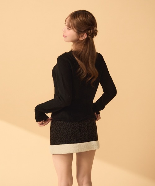 TITTY&CO.(ティティーアンドコー)の「レースカーディガン(カーディガン/ボレロ・レディース・ブラック/ベージュ/ブルー/ラベンダー・FREE)」の10枚目の写真