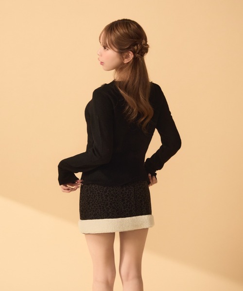 TITTY&CO.(ティティーアンドコー)の「レースカーディガン(カーディガン/ボレロ・レディース・ブラック/ベージュ/ブルー/ラベンダー・FREE)」の8枚目の写真