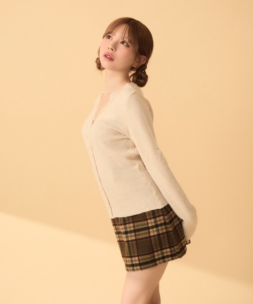 TITTY&CO.(ティティーアンドコー)の「レースカーディガン(カーディガン/ボレロ・レディース・ブラック/ベージュ/ブルー/ラベンダー・FREE)」の12枚目の写真