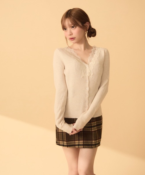 TITTY&CO.(ティティーアンドコー)の「レースカーディガン(カーディガン/ボレロ・レディース・ブラック/ベージュ/ブルー/ラベンダー・FREE)」の16枚目の写真