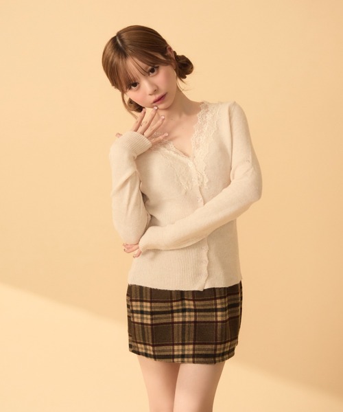 TITTY&CO.(ティティーアンドコー)の「レースカーディガン(カーディガン/ボレロ・レディース・ブラック/ベージュ/ブルー/ラベンダー・FREE)」の15枚目の写真