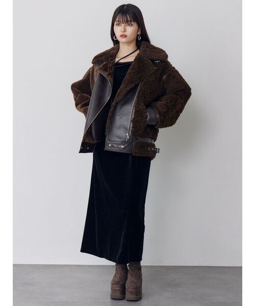 ミックスファーフェイクムートン（ムートンコート）｜MURUA（ムルーア
