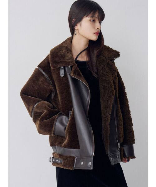 セール】ミックスファーフェイクムートン（ムートンコート）｜MURUA