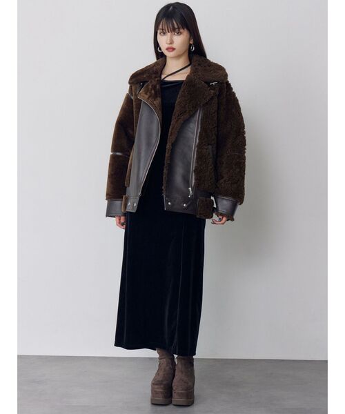 ミックスファーフェイクムートン（ムートンコート）｜MURUA（ムルーア