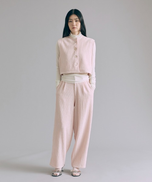 EN NEUME(エンノイム)の「Sheer Gather Tops(シャツ/ブラウス・レディース・イエロー/ダークブラウン/アイボリー/ブルー・FREE)」の20枚目の写真