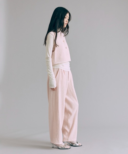 EN NEUME(エンノイム)の「Sheer Gather Tops(シャツ/ブラウス・レディース・イエロー/ダークブラウン/アイボリー/ブルー・FREE)」の19枚目の写真