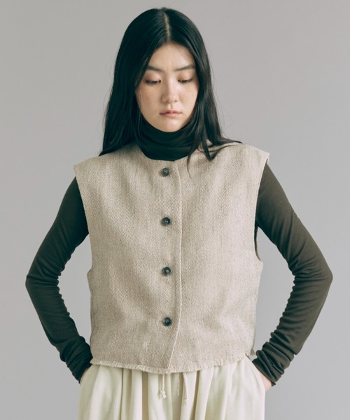 EN NEUME(エンノイム)の「Sheer Gather Tops(シャツ/ブラウス・レディース・イエロー/ダークブラウン/アイボリー/ブルー・FREE)」の15枚目の写真