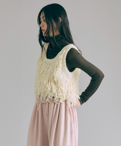 EN NEUME(エンノイム)の「Sheer Gather Tops(シャツ/ブラウス・レディース・イエロー/ダークブラウン/アイボリー/ブルー・FREE)」の10枚目の写真