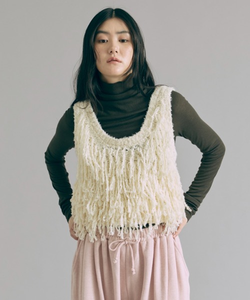 EN NEUME(エンノイム)の「Sheer Gather Tops(シャツ/ブラウス・レディース・イエロー/ダークブラウン/アイボリー/ブルー・FREE)」の14枚目の写真