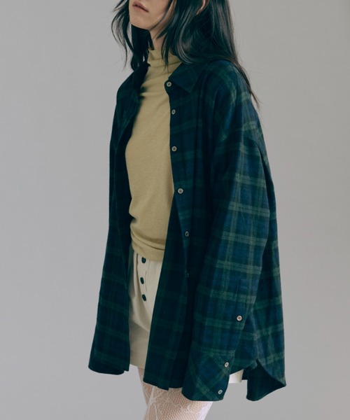 EN NEUME(エンノイム)の「Sheer Gather Tops(シャツ/ブラウス・レディース・イエロー/ダークブラウン/アイボリー/ブルー・FREE)」の9枚目の写真