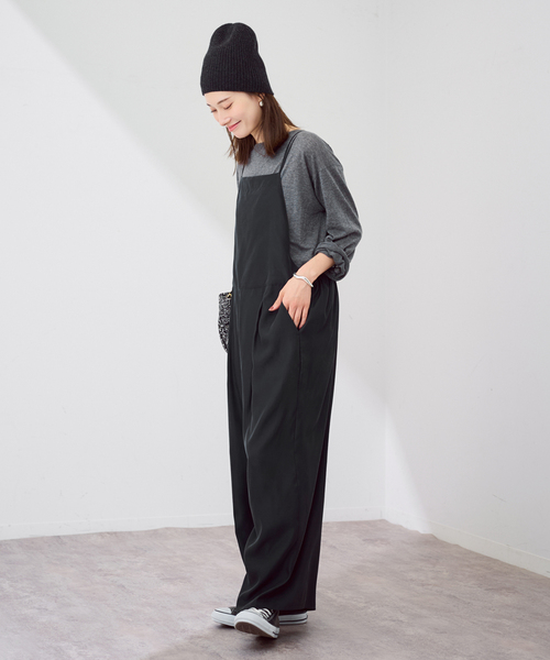 FRAMeWORK（フレームワーク）の「≪追加≫キュプラツイルキャミサロペット 2（サロペット/オーバーオール・レディース・ブラック・36/38）」の17枚目の写真